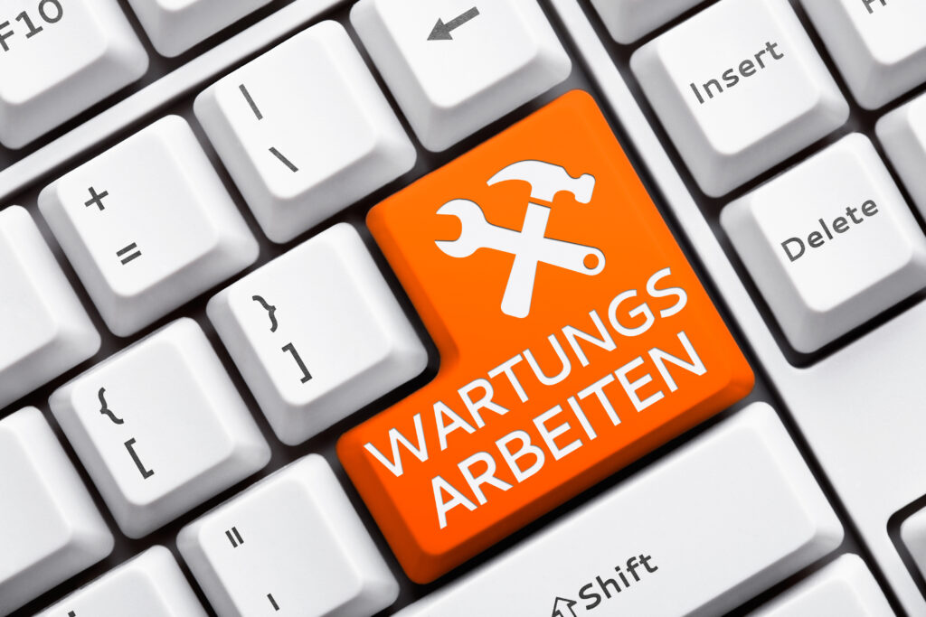 Wartungsarbeiten des Kundenportals